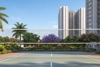 Badminton Court at Lodha Villa Royale Gold