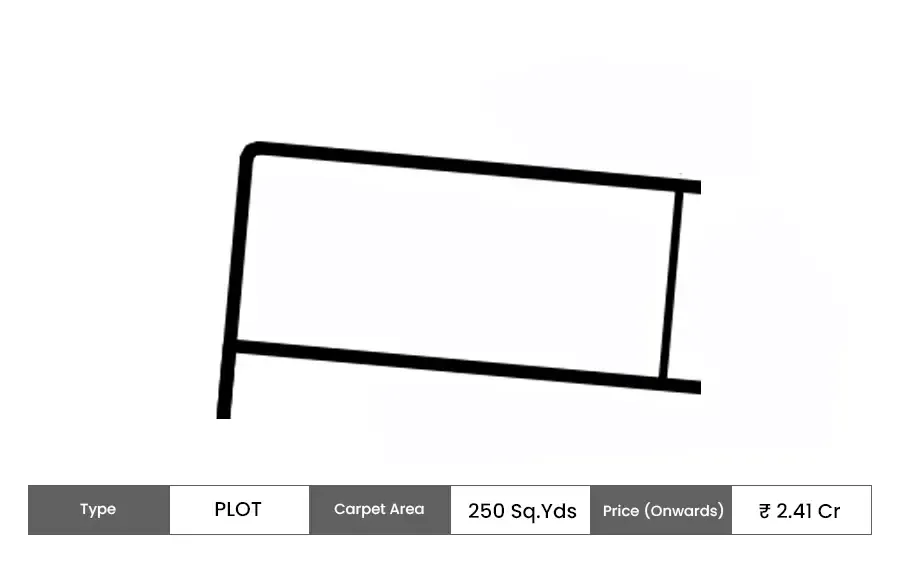 Lodha Villa Royale Gold Plot floor plan, 250 sq ft carpet area