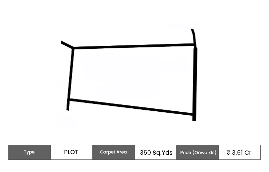 Lodha Villa Royale Gold Plot floor plan, 350 sq ft carpet area